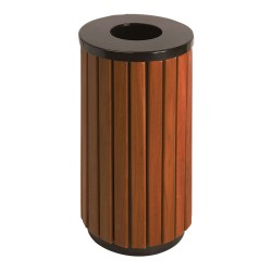 Round wooden bin 40 L
