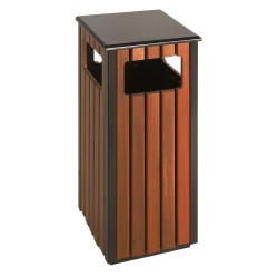 Square wooden bin 36 L