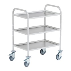 Mobile serving trolley with...
